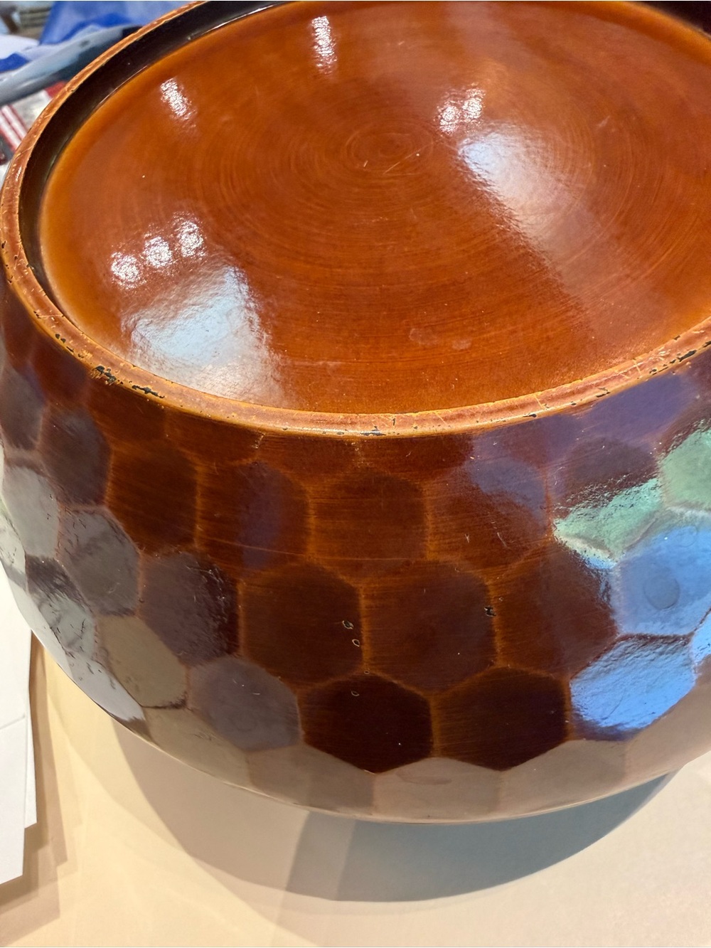 Japanese Lacquered Rice Server - Picture 5 of 8